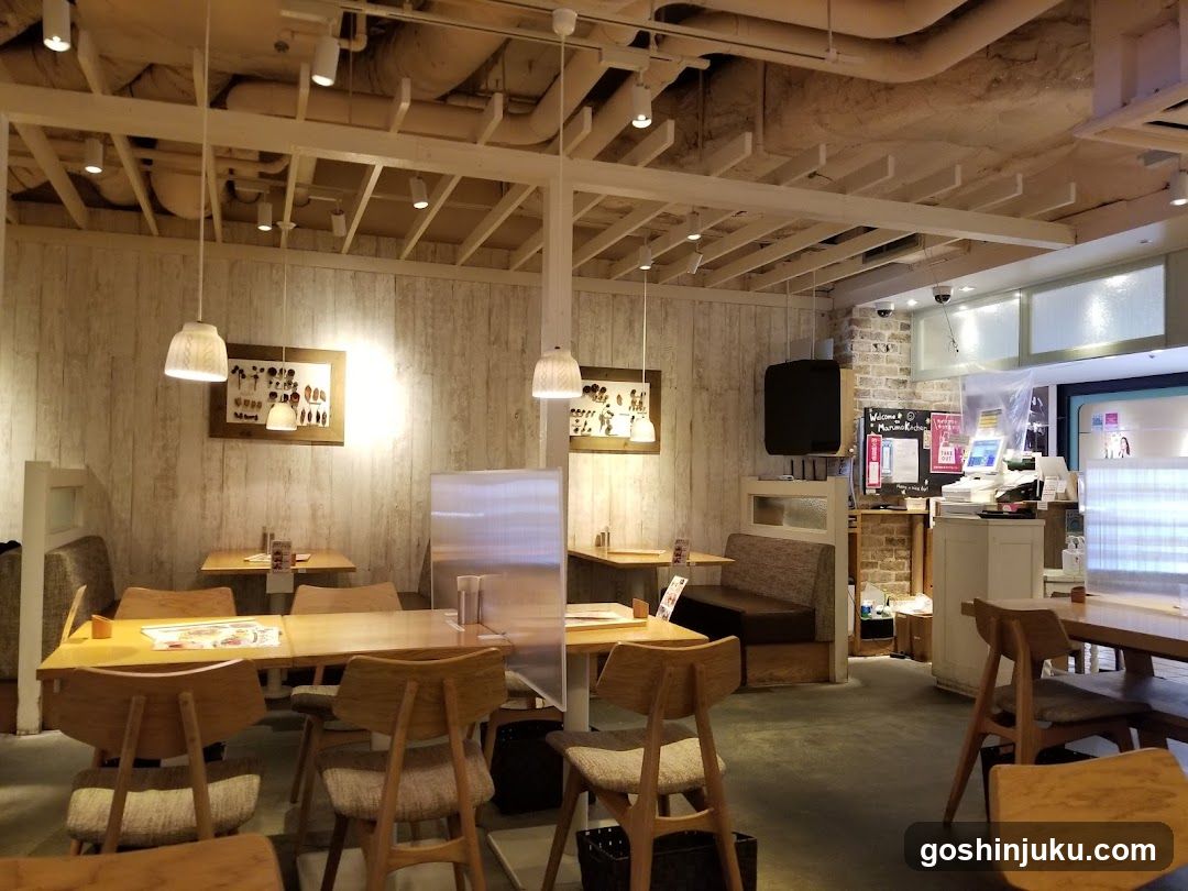 Interior of a modern cafe or restaurant