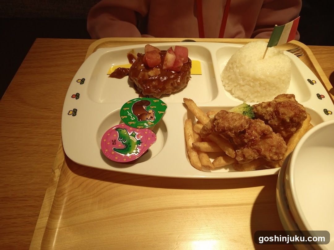 Kids Meal Tray with Fried Chicken and Rice