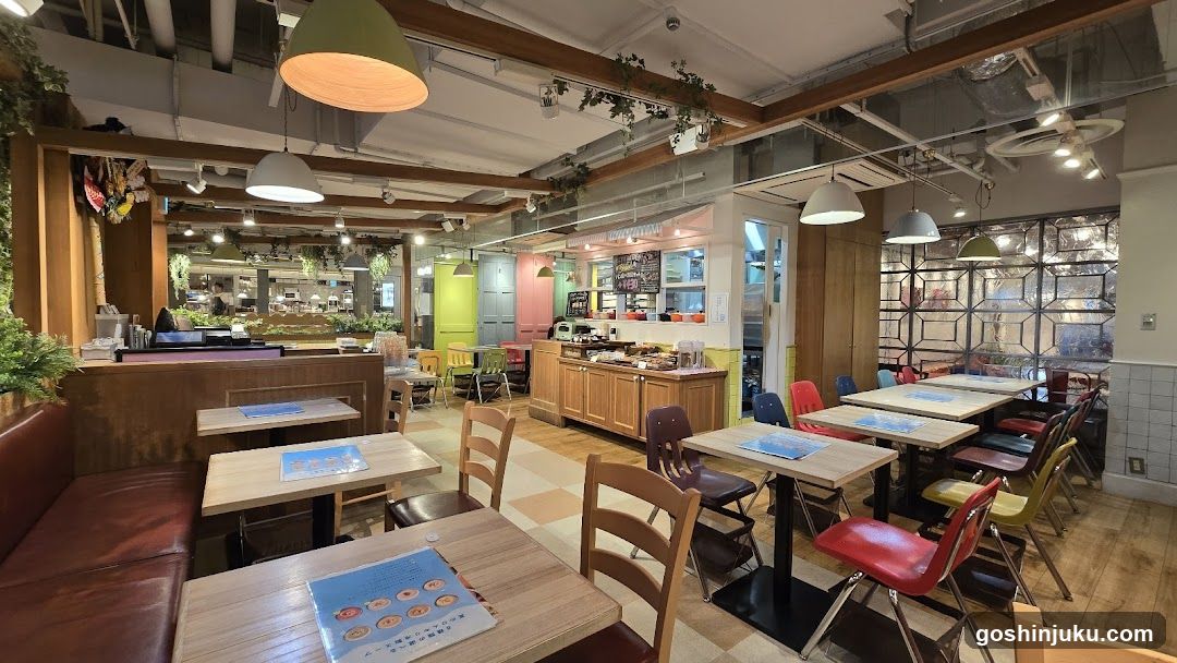 Restaurant Interior with Buffet and Seating Area