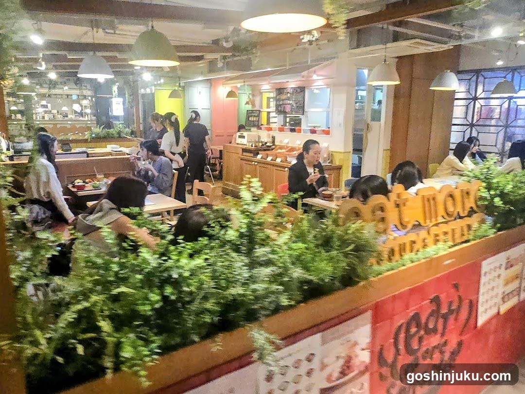 Restaurant Interior with Greenery