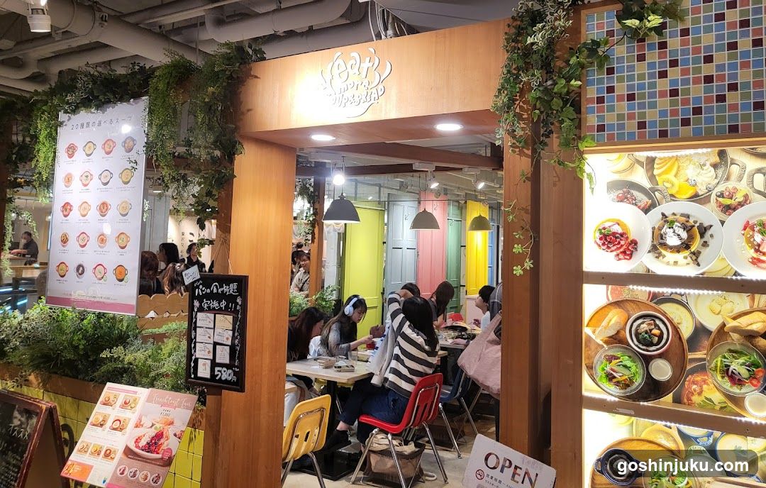 Restaurant Interior with Menu Board and Decor
