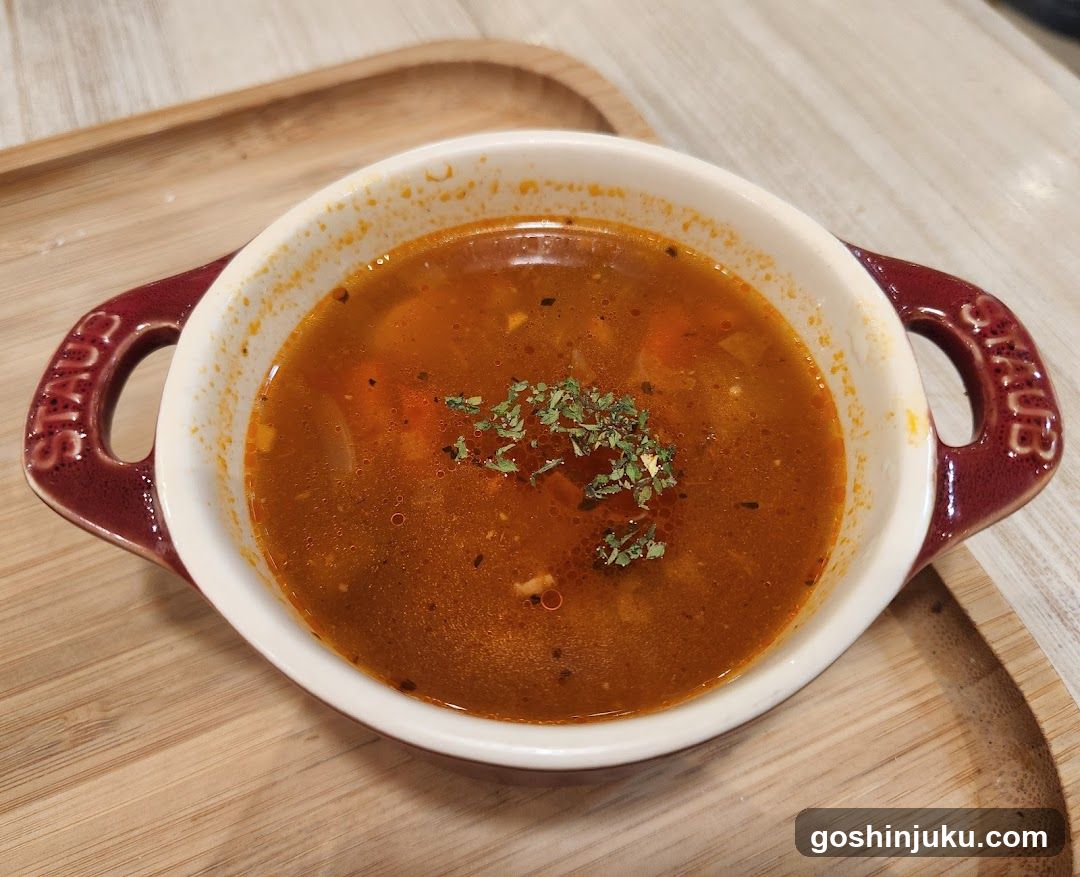 Stew in a ceramic bowl