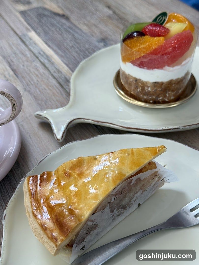 Dessert and Pie on Table