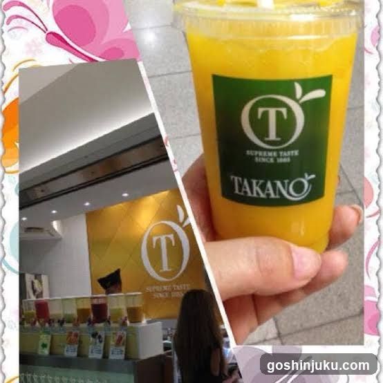 TAKANO Juice Shop Interior and Product Shot