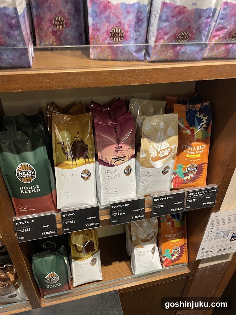 Coffee Shop Interior Shelf Display