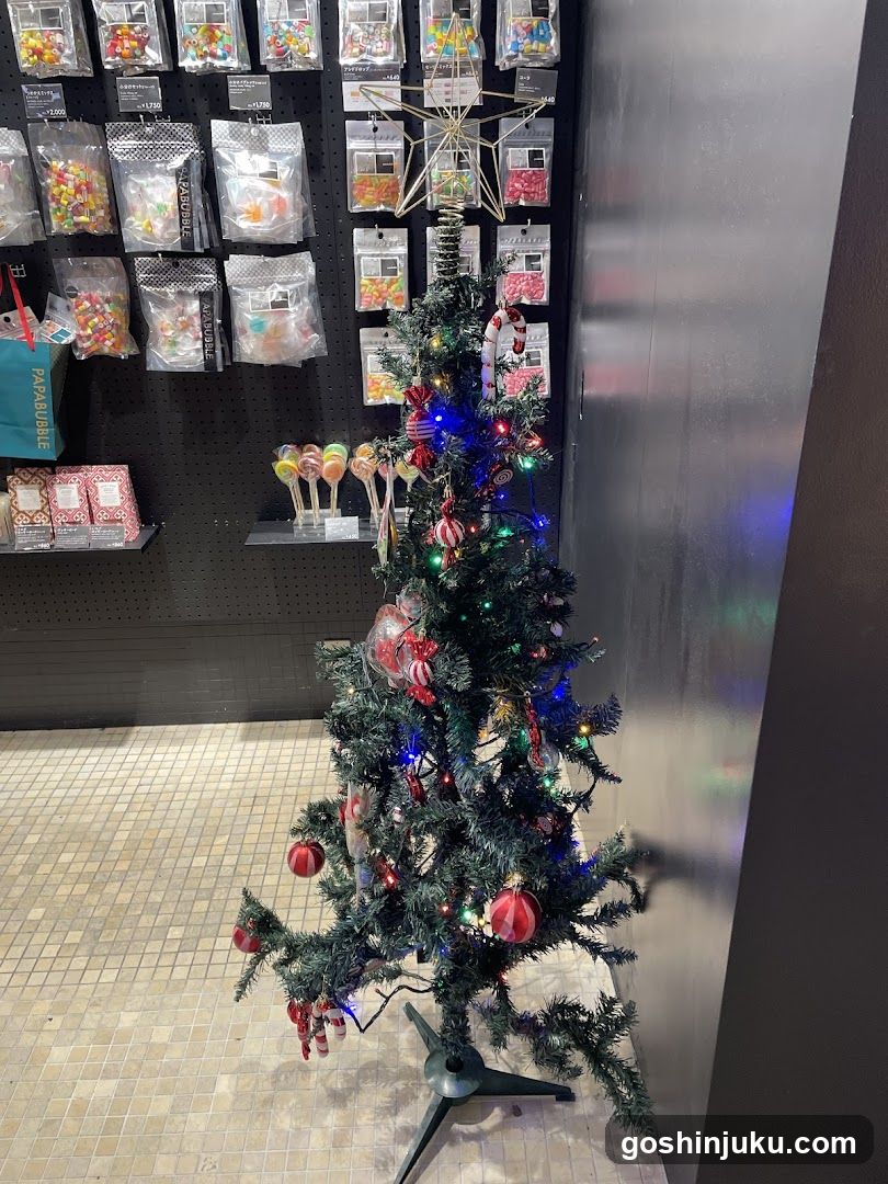 Christmas Tree Display in Store