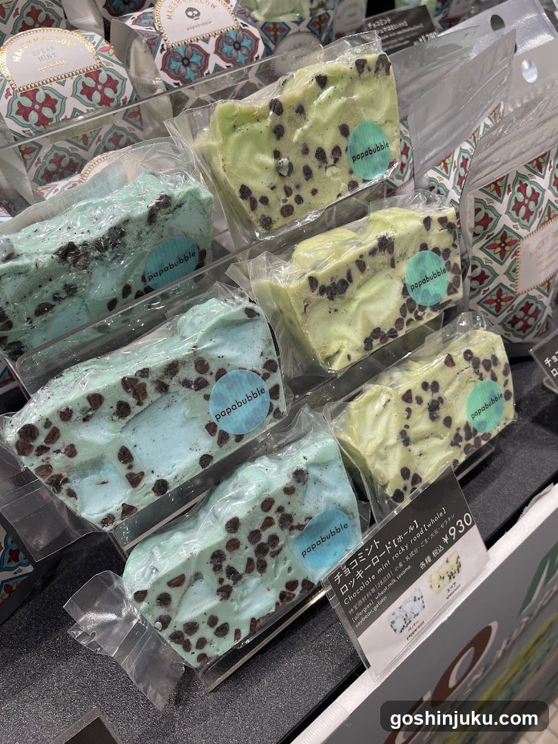 Chocolate Chip Ice Cream Bars Display