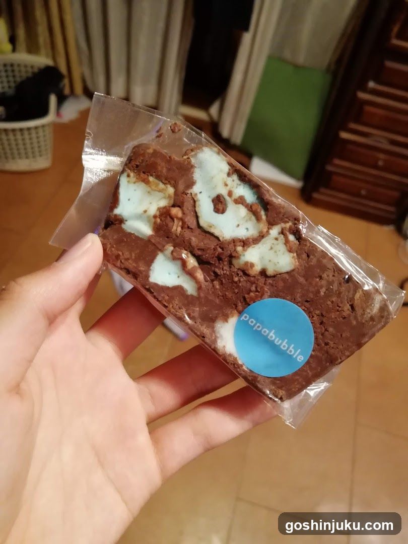 Handheld packaged brownie