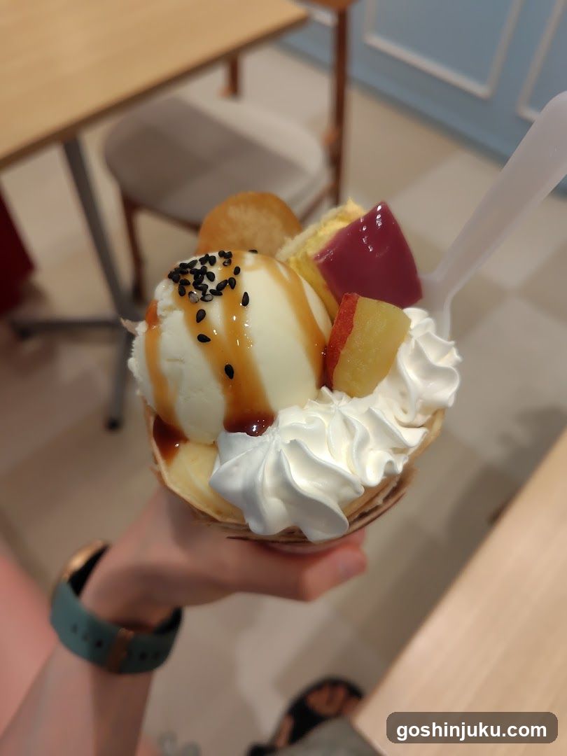 Ice Cream Dessert with Toppings