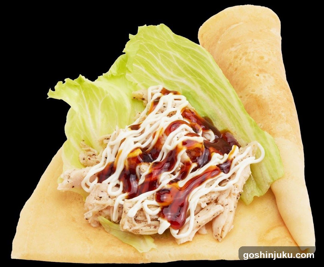 Chicken Lettuce Wrap with Sauces
