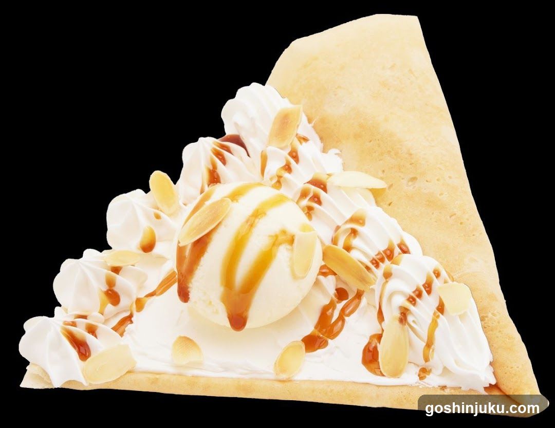 Caramel Crepe with Ice Cream