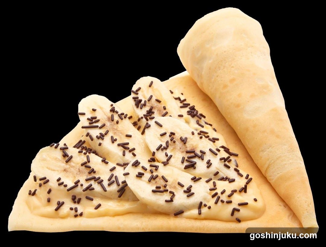 Banana Crepe with Sprinkles