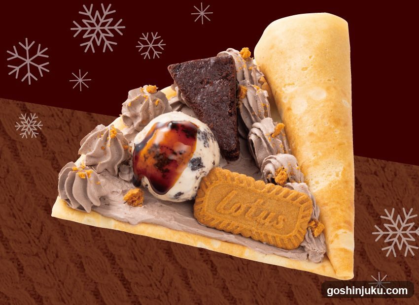 Lotus Biscoff Ice Cream Crepe Dessert