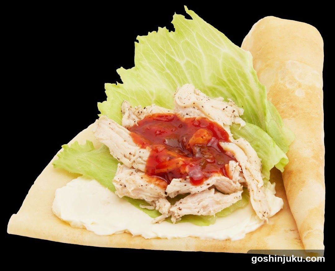 Chicken Wrap with Sauce
