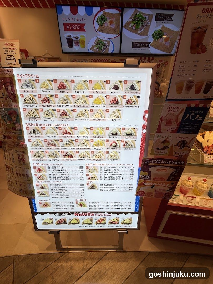 Ice Cream Menu Board