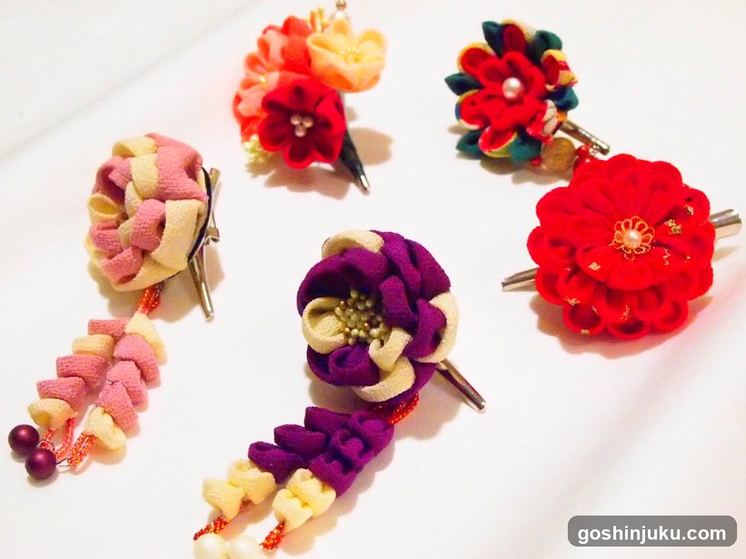 Felt Flower Hair Clips Collection