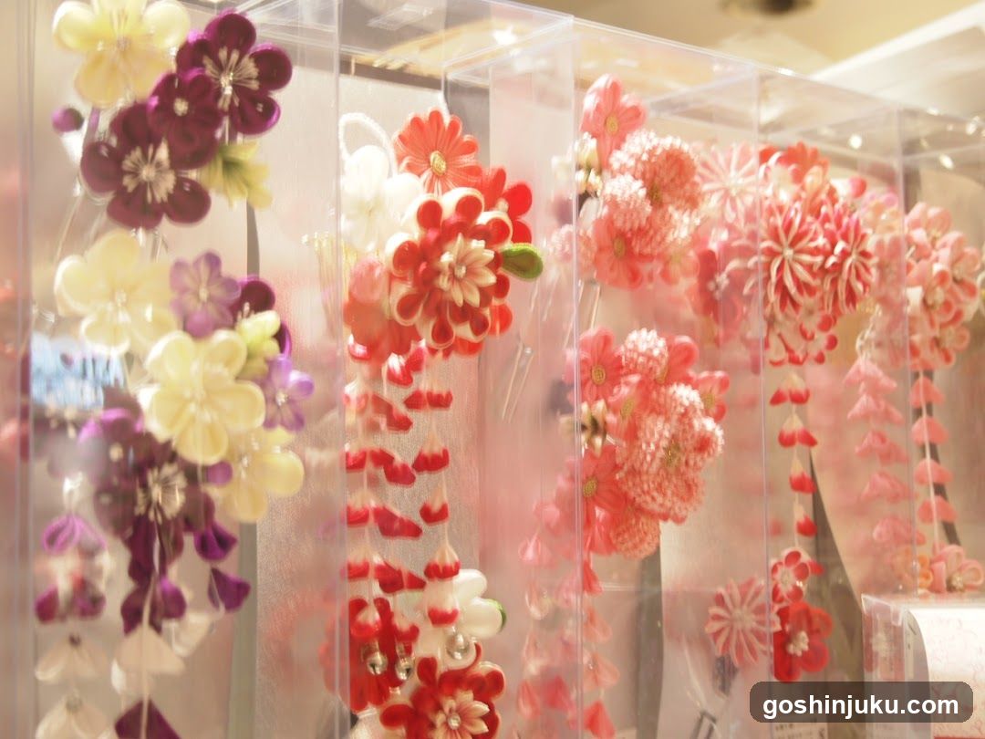 Flower Hair Accessories Display