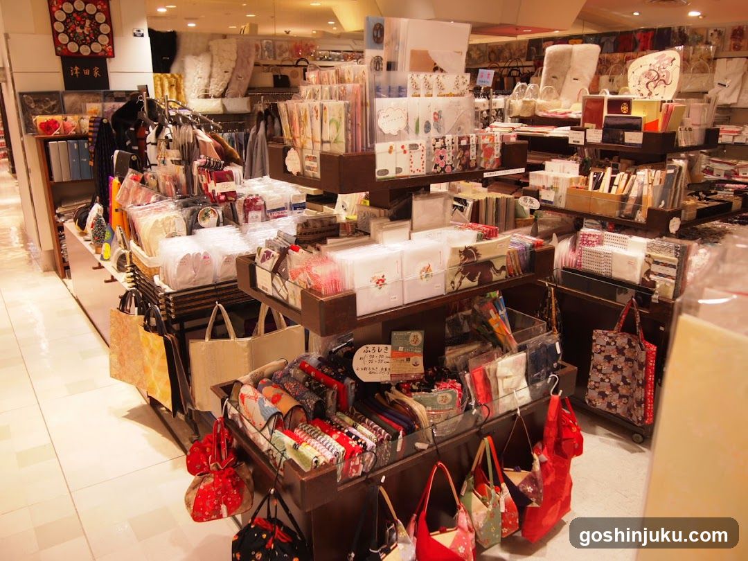 Interior of a Japanese gift shop
