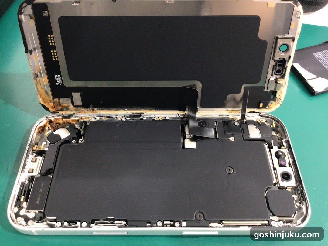 Disassembled Smartphone Interior