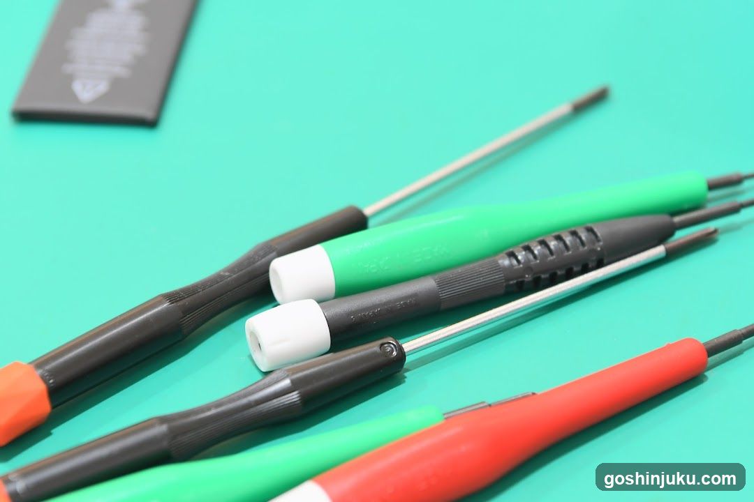 Screwdriver Set on Teal Background