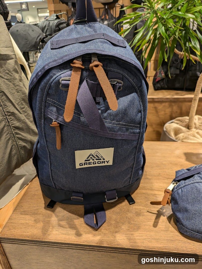 Gregory Denim Backpack Display