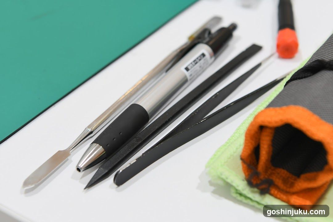 Tools on a table