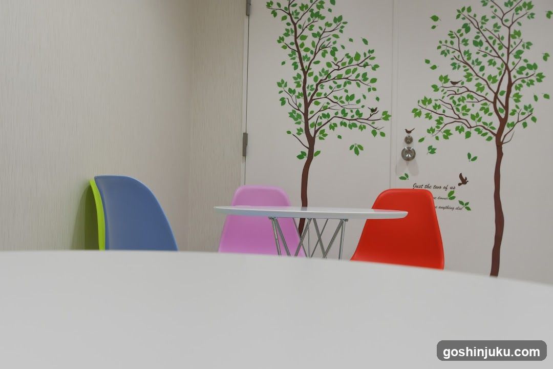 Colorful Chairs and Tree Wall Art
