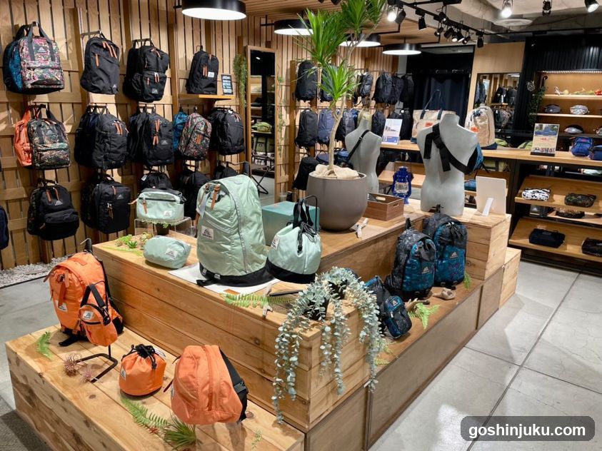 Backpack Store Interior Display