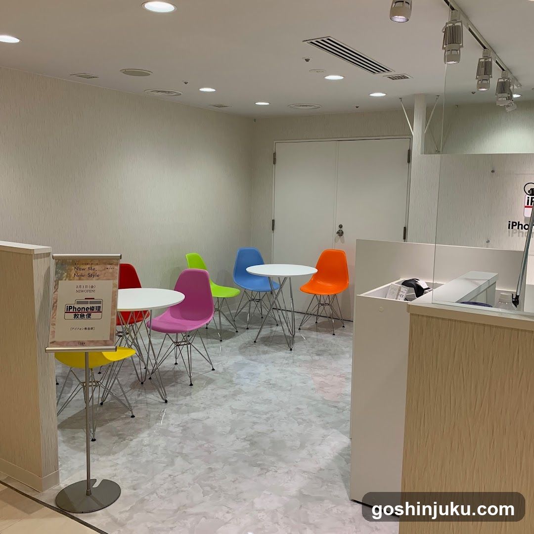 Colorful Interior Space with Tables and Chairs