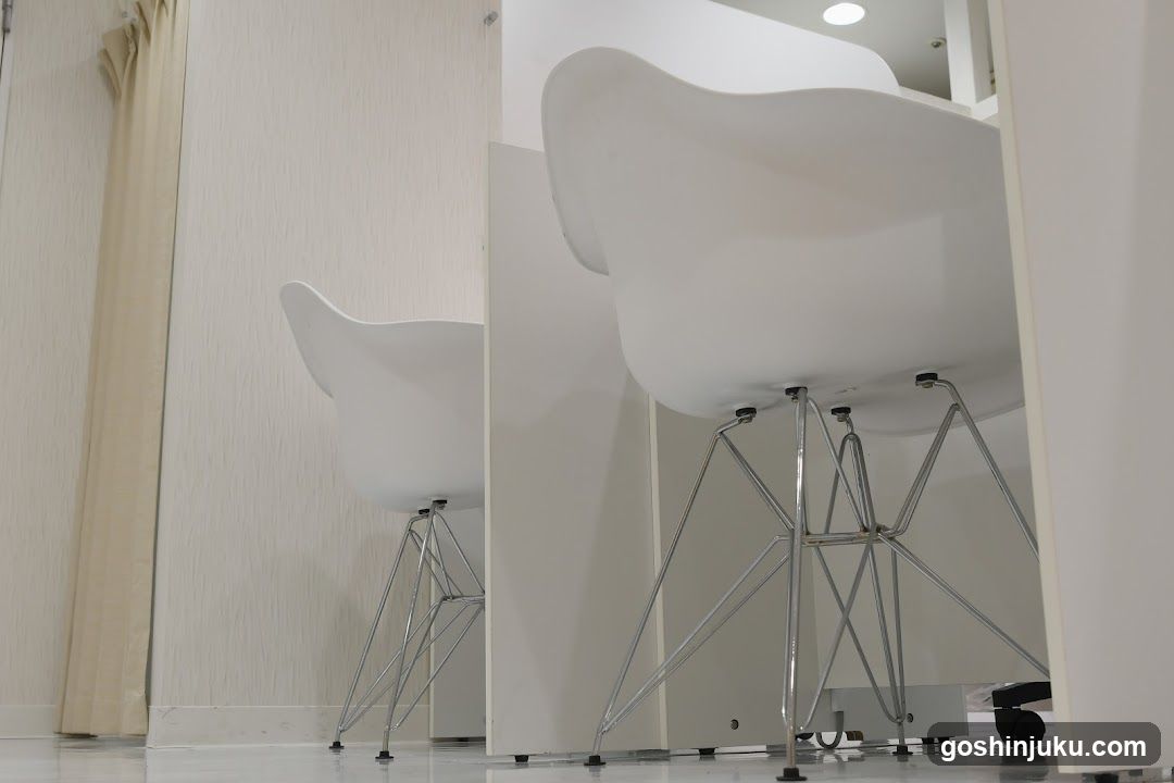 Modern Interior with White Chairs