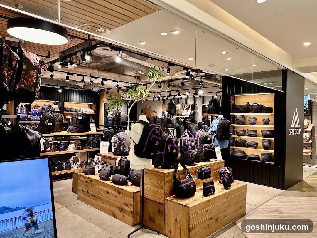 Gregory Backpack Store Interior