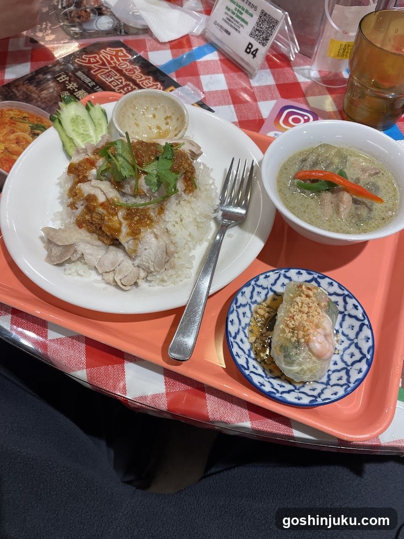 Thai Food Meal on Tray
