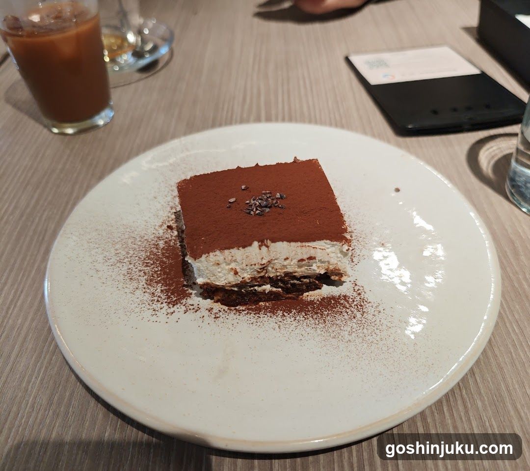 Tiramisu Dessert with Iced Coffee