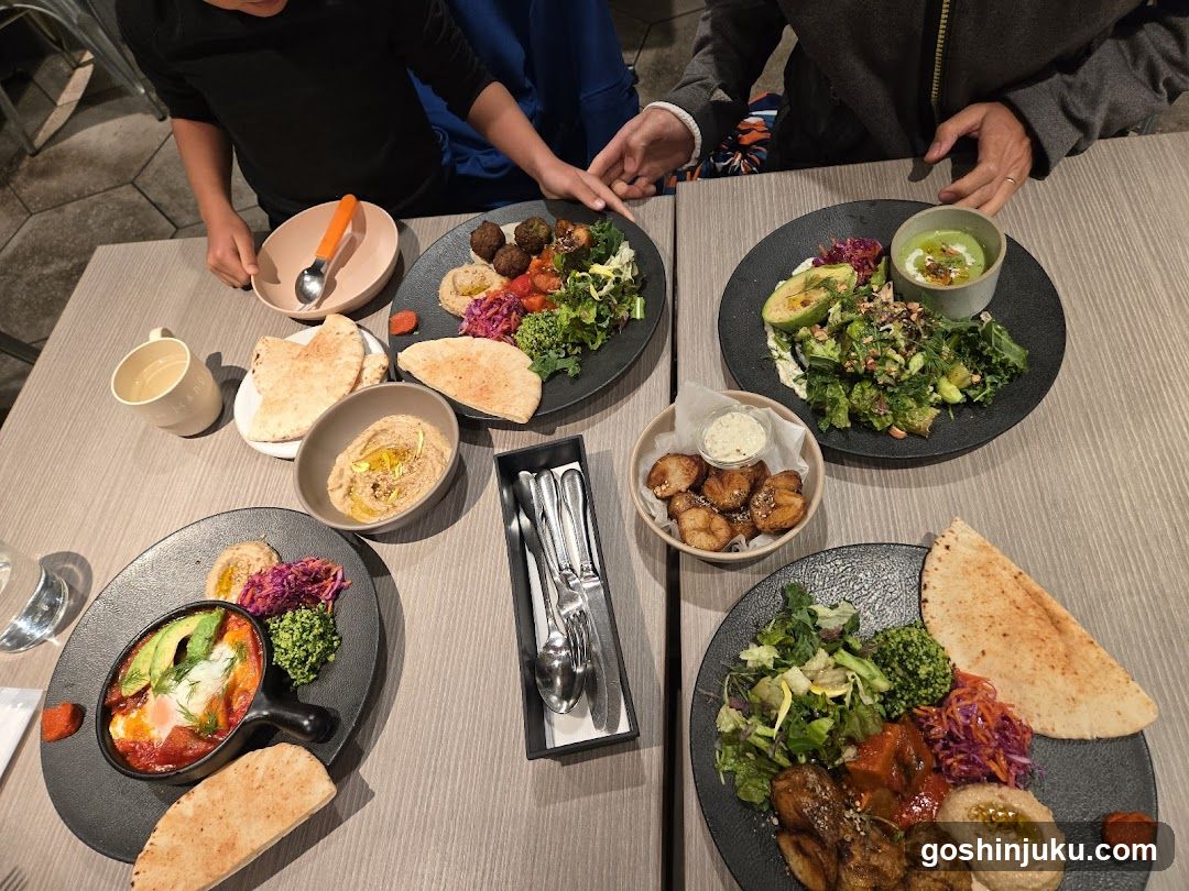 Healthy Meal Spread at Restaurant
