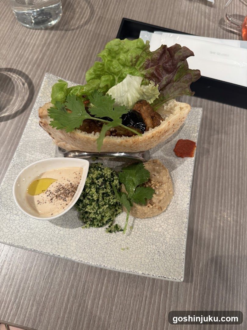 Bread Bowl with Salad and Dips