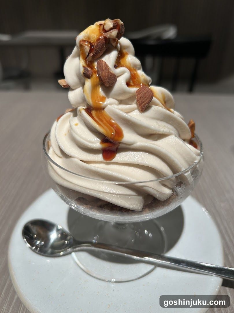 Caramel Almond Ice Cream Dessert