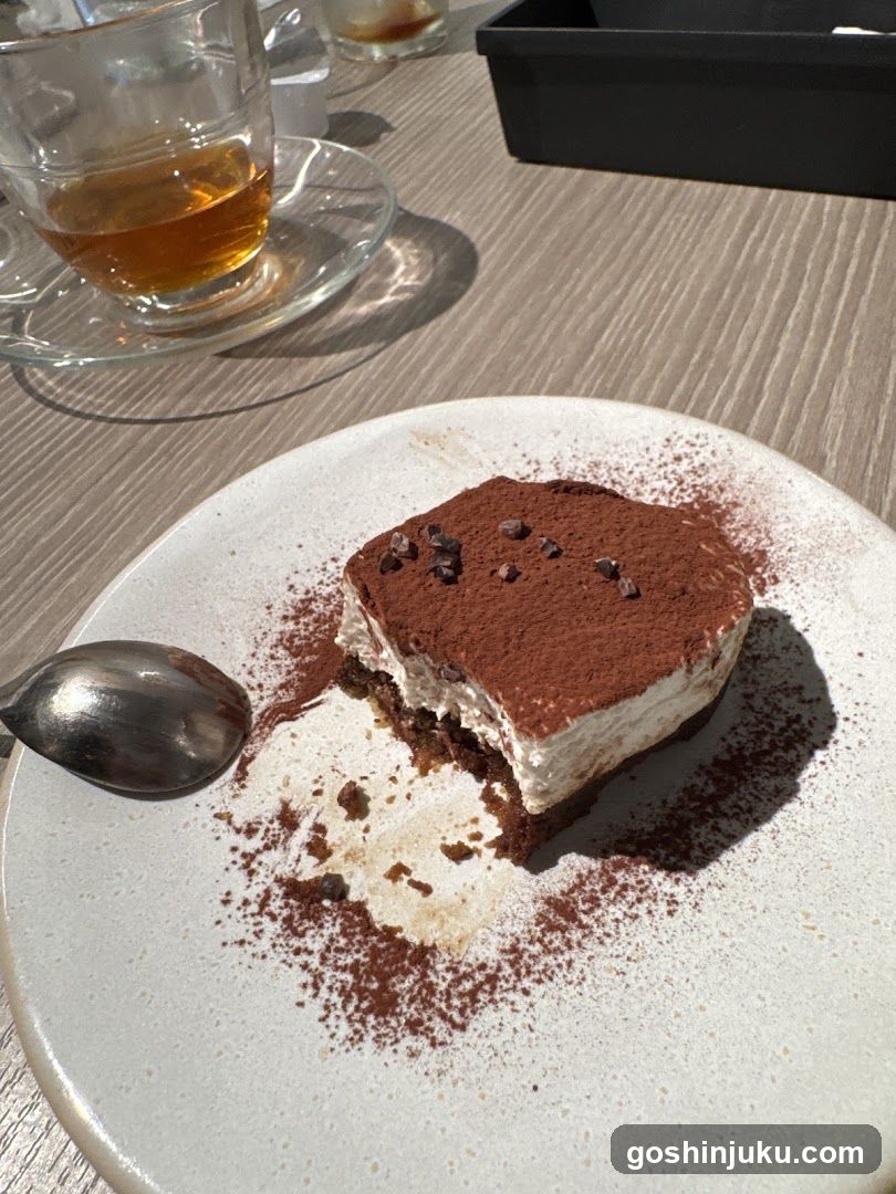 Tiramisu Dessert with Tea