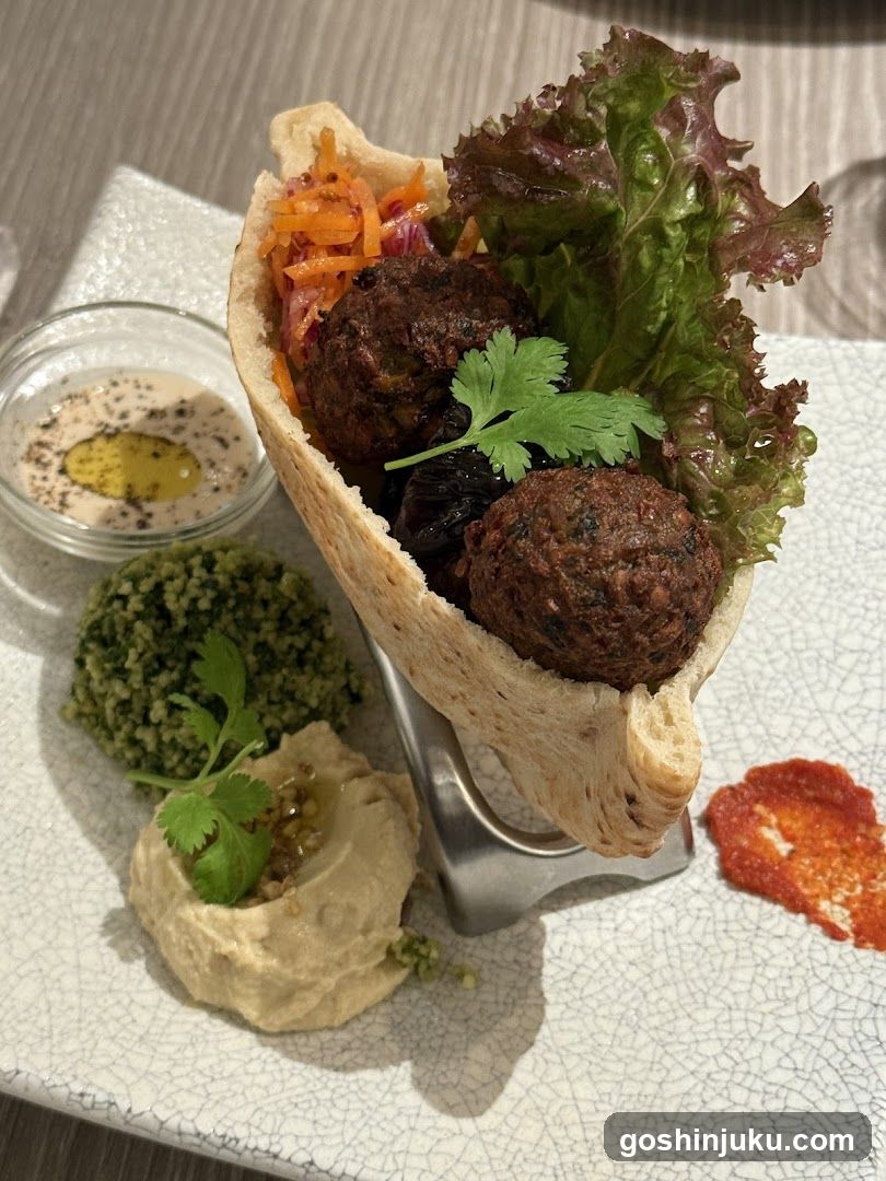 Mediterranean Platter with Hummus and Falafel