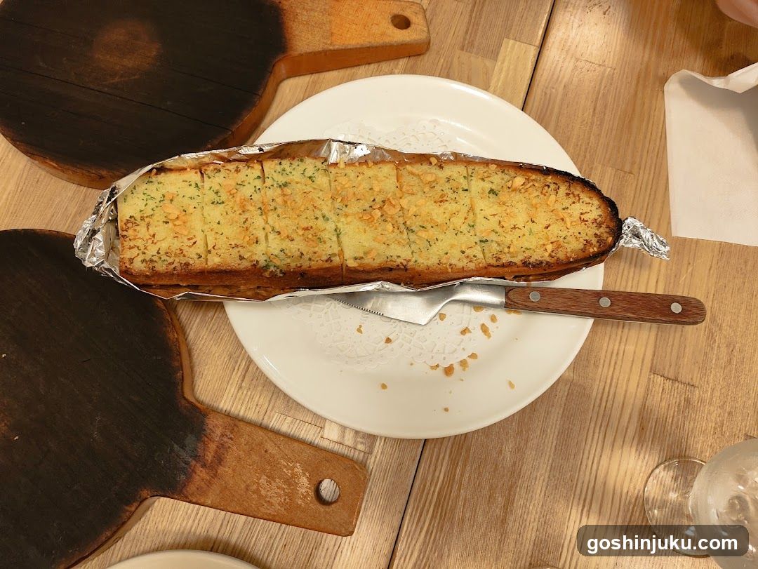 Garlic Bread on Plate