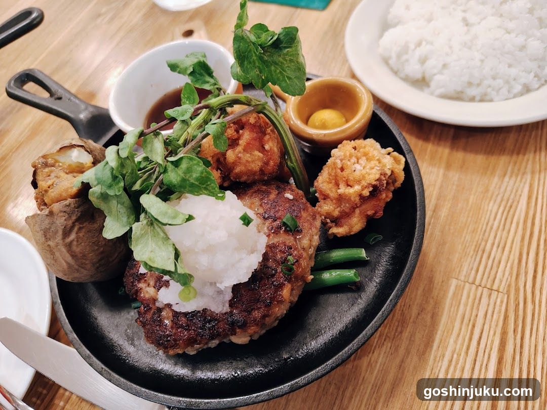 Fried Chicken and Potato Plate