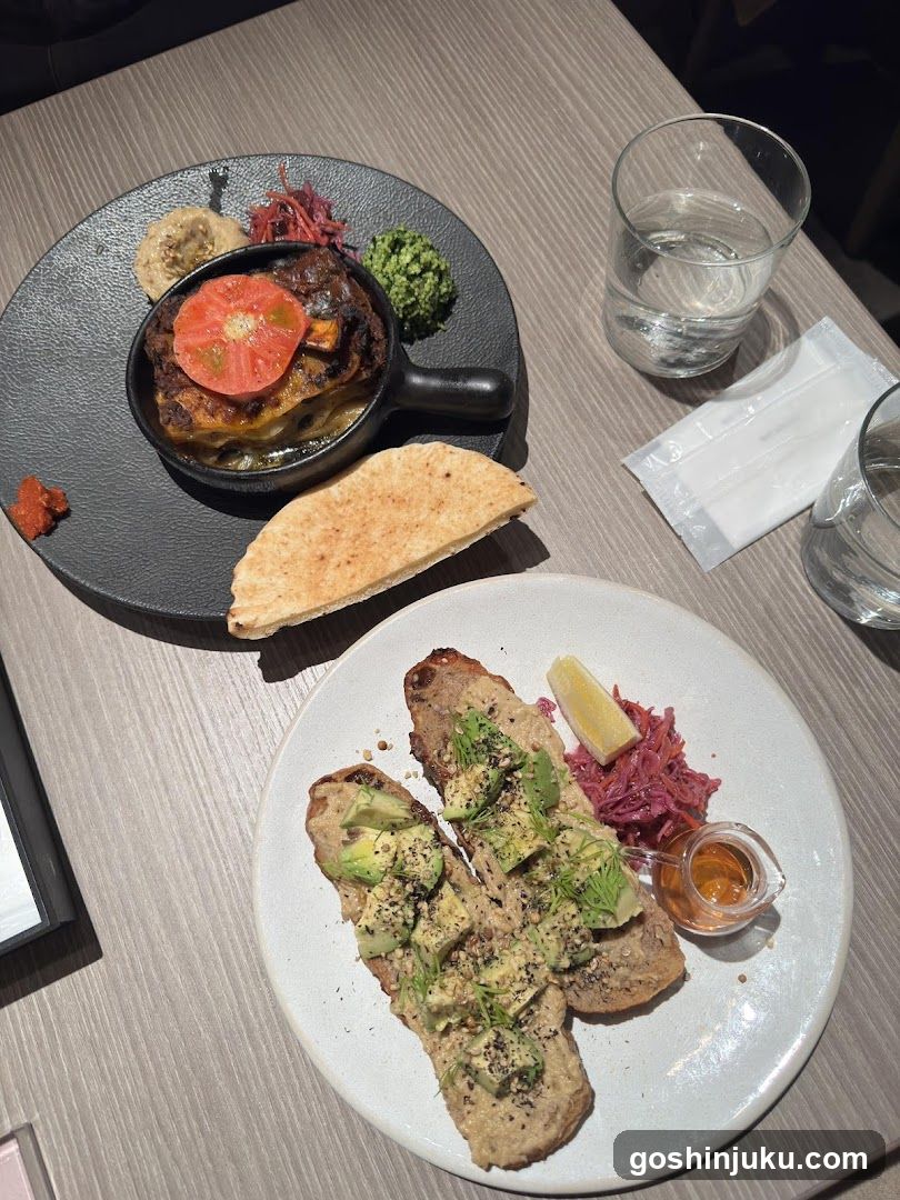 Food on a table