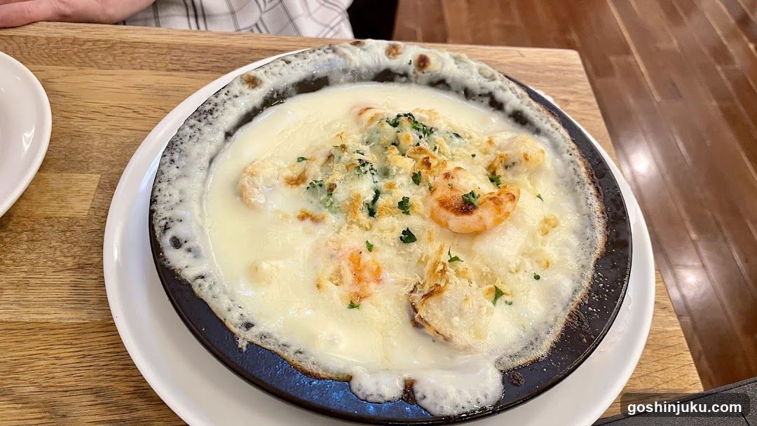 Shrimp and Creamy Sauce Dish