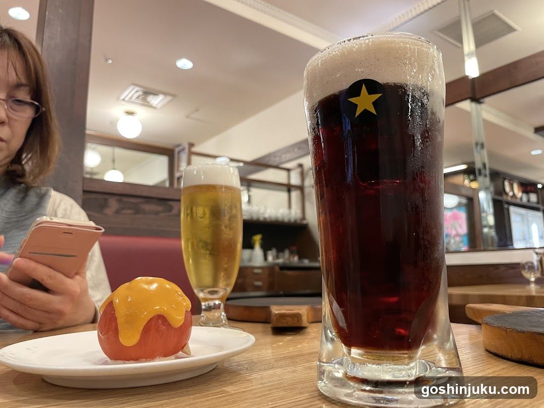 Brewery Interior with Beer and Food