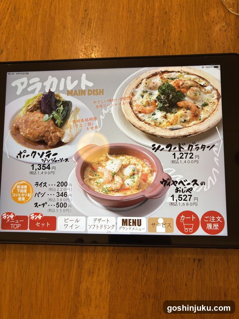 Digital Menu Display