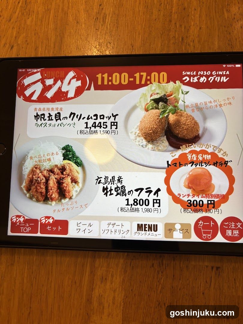 Digital Menu Display
