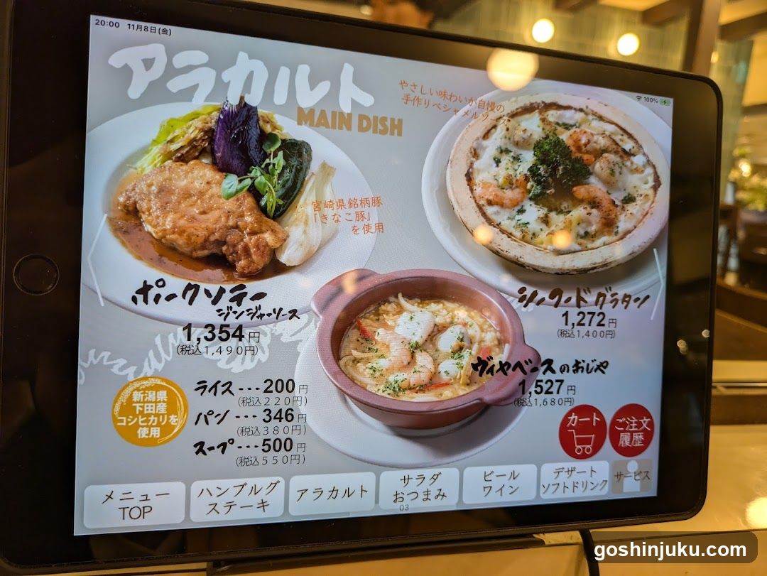 Digital Menu Display