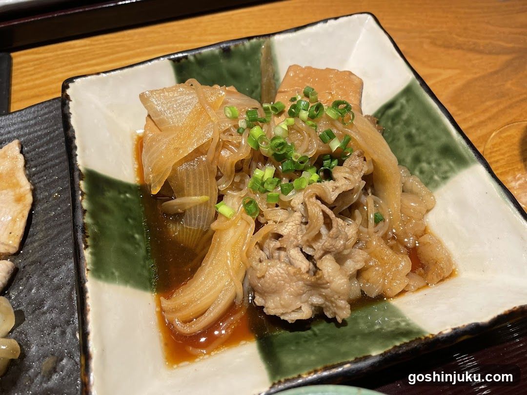 Japanese Dish with Tofu and Greens