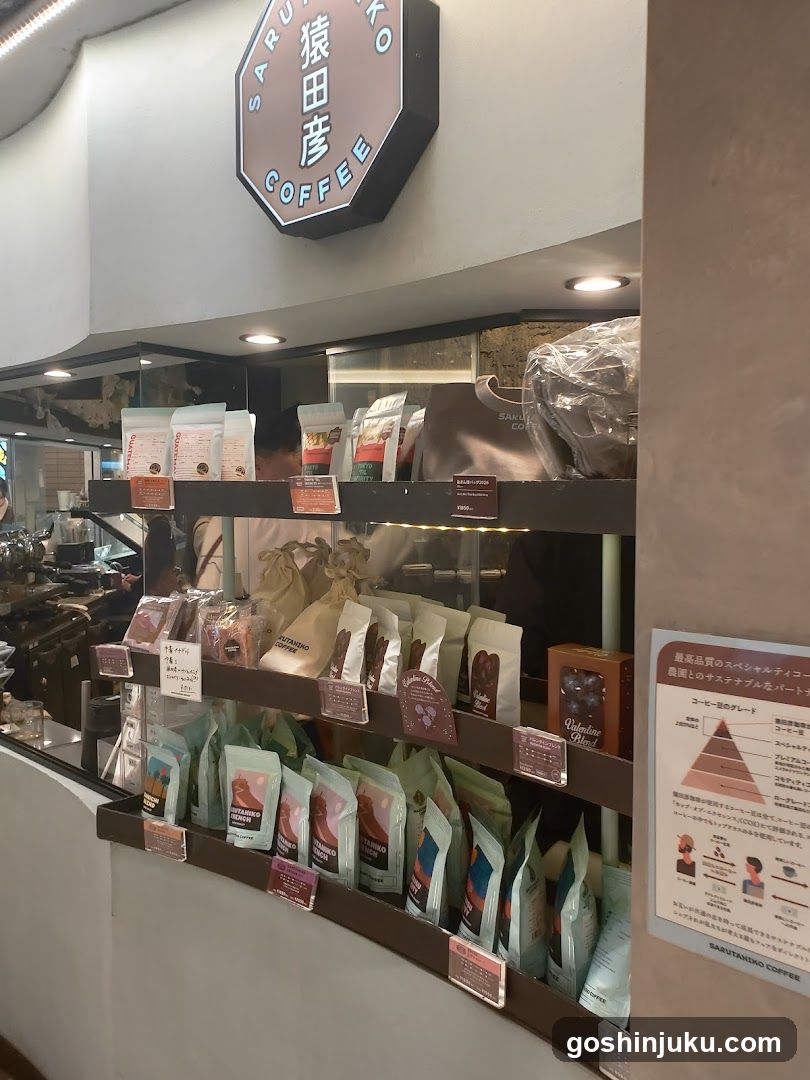 Sarutahiko Coffee Shop Interior Display