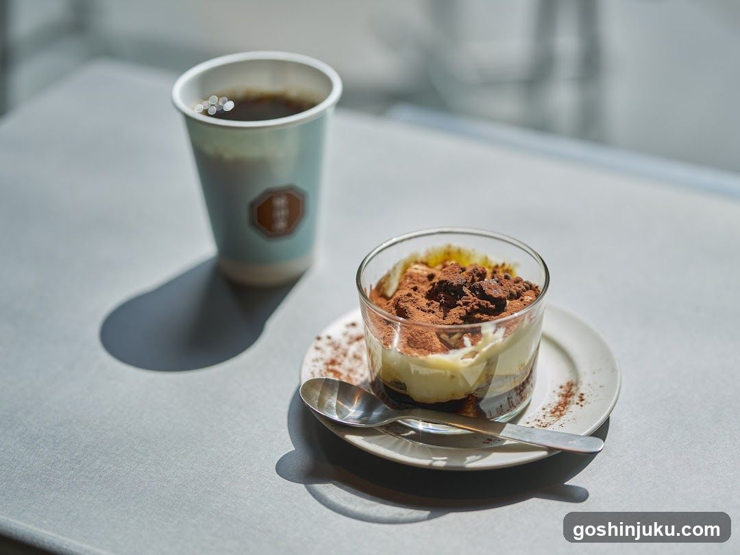 Coffee and Dessert on Table
