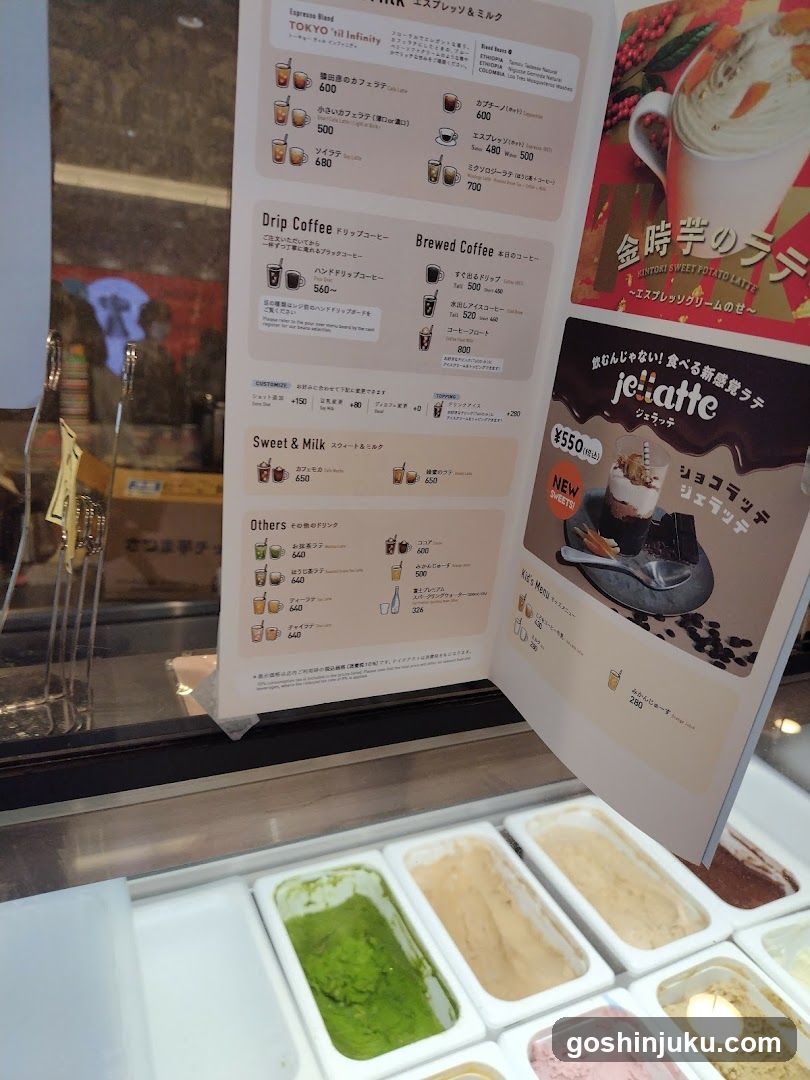 Coffee and Dessert Menu Display
